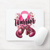 Warrior Boxing Handschoenen Roze Lint Borstkanker  Muismat (Met muis)