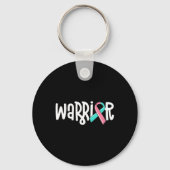 Warrior BRCA Breast Cancer Awareness Previvor Mase Sleutelhanger (Voorkant)