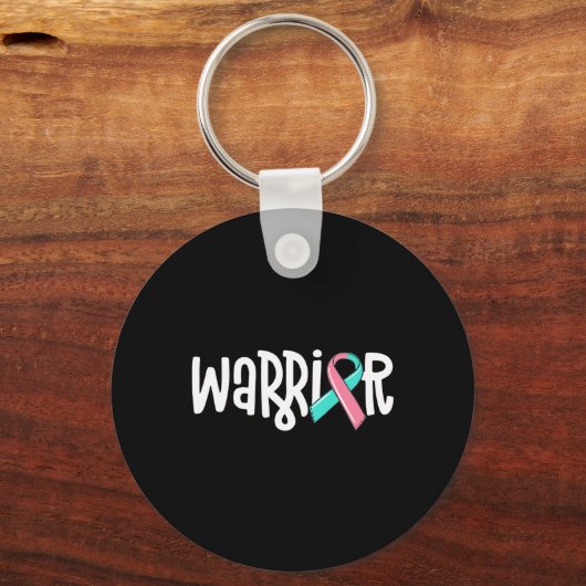 Warrior BRCA Breast Cancer Awareness Previvor Mase Sleutelhanger (Voorkant)
