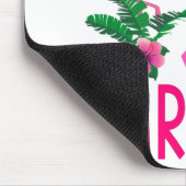 Warrior Breast Cancer Awareness Flamingo T-Shirt Muismat (Hoek)