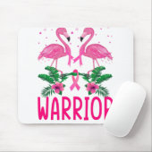 Warrior Breast Cancer Awareness Flamingo T-Shirt Muismat (Met muis)