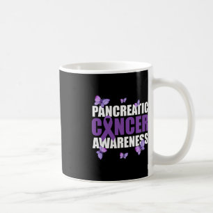 Warrior Butterfly Paarse lint Pancreaskanker Koffiemok