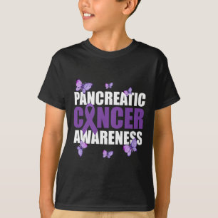 Warrior Butterfly Paarse lint Pancreaskanker T-shirt