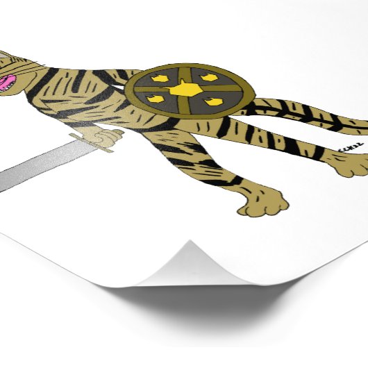 Warrior Cat Foto Afdruk (Hoek)