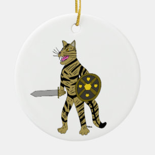 Warrior Cat Keramisch Ornament