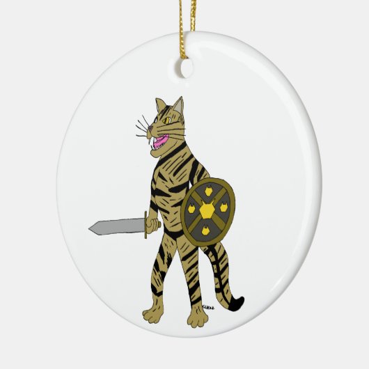 Warrior Cat Keramisch Ornament (Links)