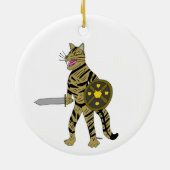 Warrior Cat Keramisch Ornament (Achterkant)