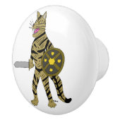 Warrior Cat Keramische Knop (Rechts)