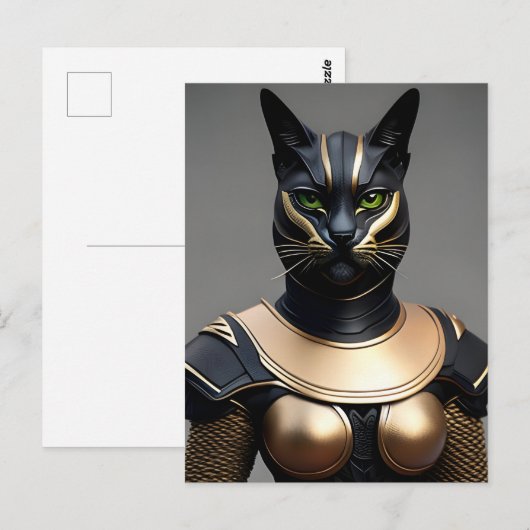 Warrior Cat Person Briefkaart (Voorkant / Achterkant)