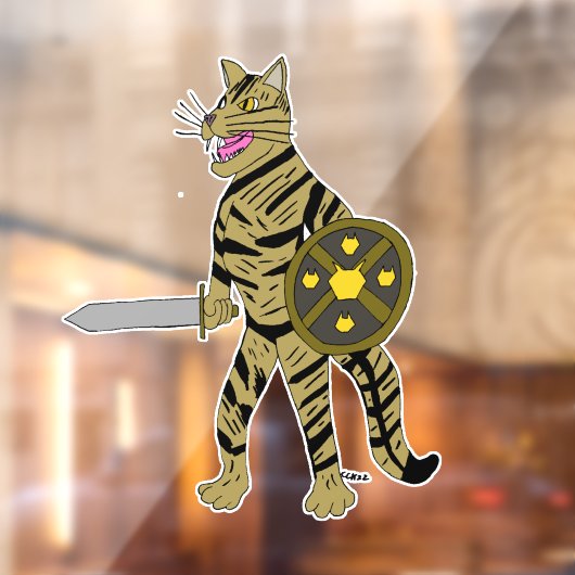 Warrior Cat Raamsticker (Vel 2)