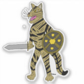 Warrior Cat Sticker (Voorkant)