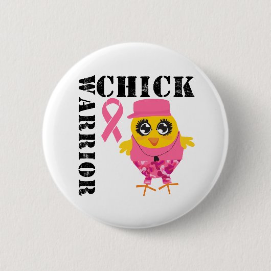 Warrior Chick Ronde Button 5,7 Cm (Voorkant)