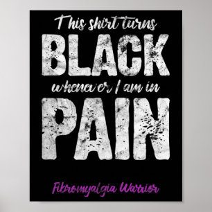 Warrior Chronische Pijn Fibro Awareness Verdrietig Poster