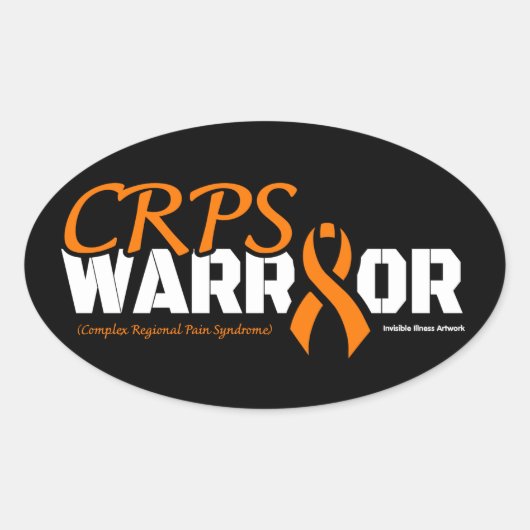 WARRIOR...CRPS OVALE STICKER (Voorkant)
