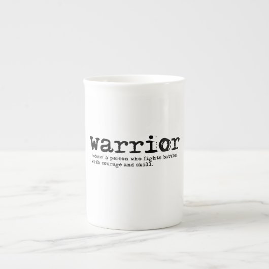 Warrior-definitie Porselein Kop (Voorkant)