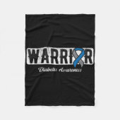 Warrior Diabetes Awareness  Fleece Deken (Voorkant)