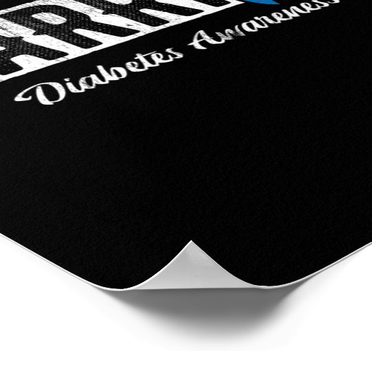 Warrior Diabetes Awareness Poster (Hoek)