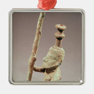 Warrior, Dong-son Civilization, uit Vietnam Metalen Ornament