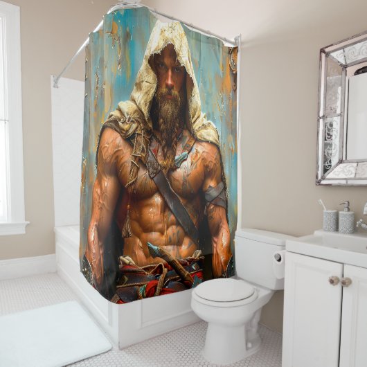 Warrior douchegordijn (In situ)