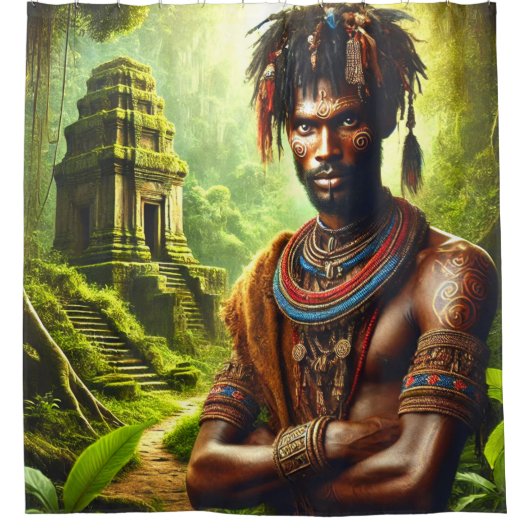 Warrior Douchegordijn (Voorkant)