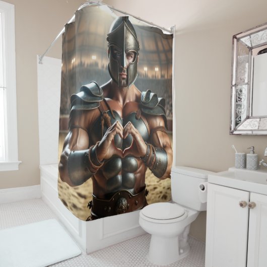 Warrior Douchegordijn (In situ)