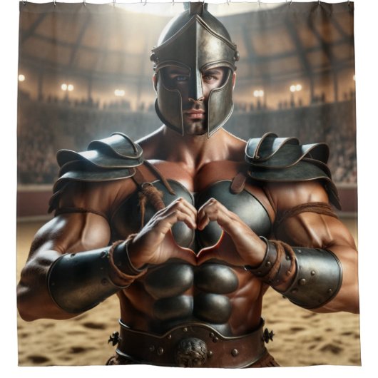 Warrior Douchegordijn (Voorkant)