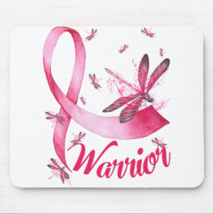 Warrior Dragonfly Breast Cancer Awareness T-Shirt. Muismat