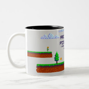 Warrior Dreamer - Ram Zon, Vissen Maan Zodiac Mu Tweekleurige Koffiemok