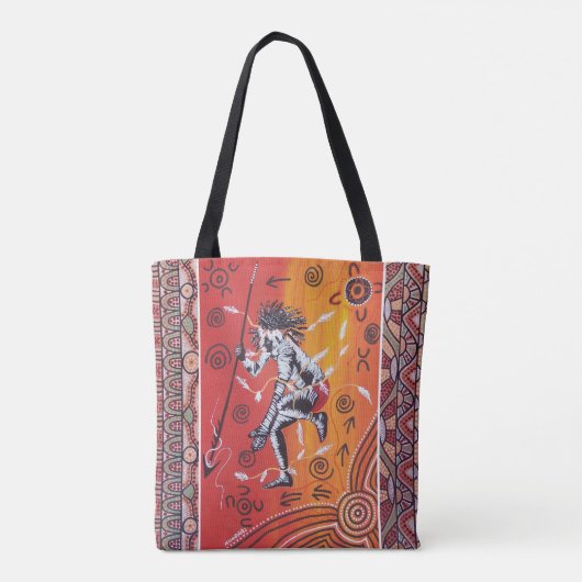 Warrior Dreamtime Canvas tas (Achterkant)