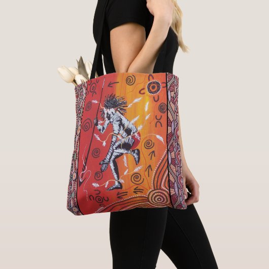 Warrior Dreamtime Canvas tas (Dichtbij)