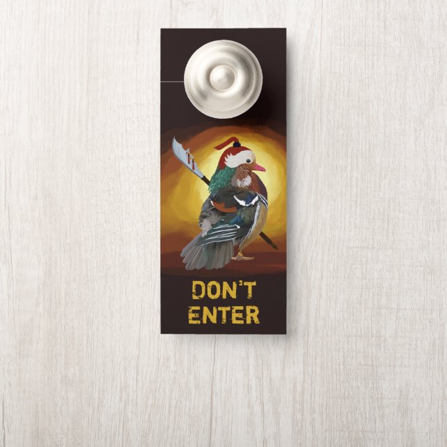Warrior Duck Badkamer Deurhanger (Op knop)