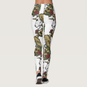 Warrior Eenhoorn witte Leggings (Achterkant)