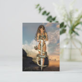 Warrior elf briefkaart (Staand voorkant)