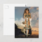 Warrior elf briefkaart (Voorkant / Achterkant)