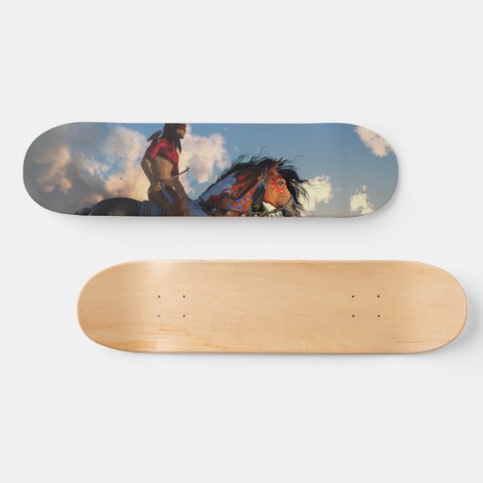 Warrior en oorlogspaard persoonlijk skateboard (Horizontaal)
