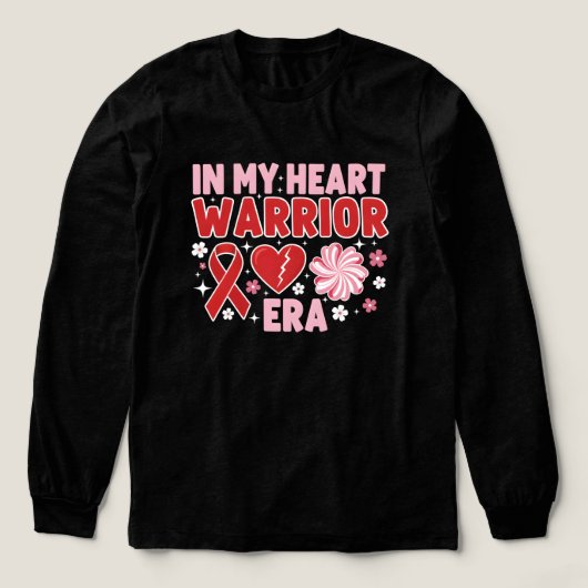 Warrior Era - CHD & Heart Disease Awareness Tri-Blend Shirt (Voorkant)