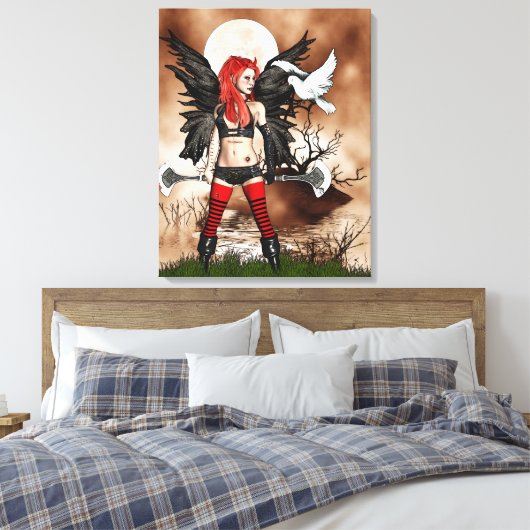 Warrior Fairy Canvas Afdruk (Insitu (Slaapkamer))