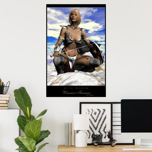 Warrior Femmes-Ishara Poster (Thuiskantoor)
