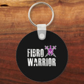 Warrior - Fibromyalgie Bewustzijnsvechter 1 Sleutelhanger (Voorkant)