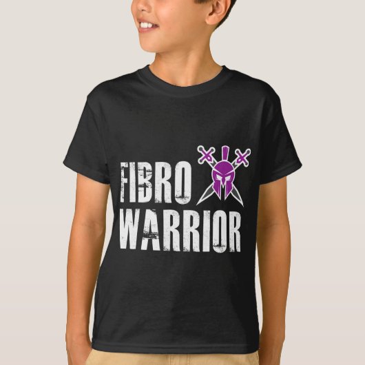 Warrior - Fibromyalgie Bewustzijnsvechter 1 T-shirt (Voorkant)