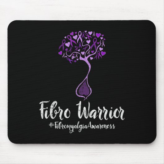 Warrior - Fibromyalgie Ondersteuning en bewustzijn Muismat (Voorkant)