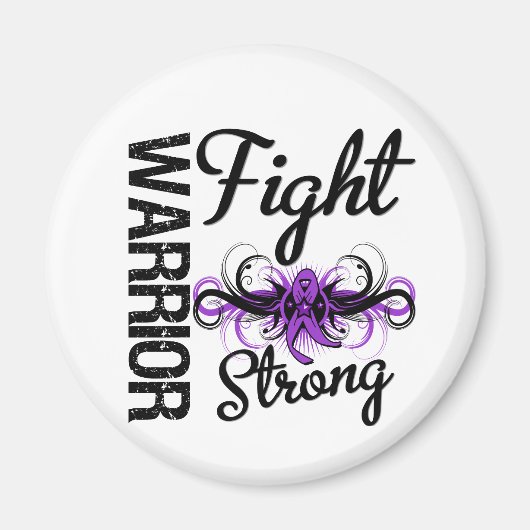 Warrior Fight Strong GIST Cancer Magneet (Voorkant)
