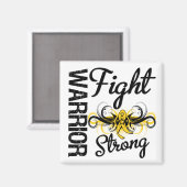 Warrior Fight Strong Sarcoma Cancer Magneet (Voorkant / Achterkant)