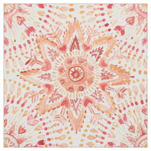 WARRIOR FIRE Waterverf Mandala Stof