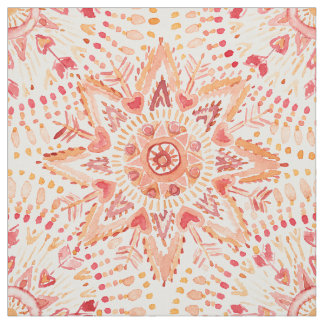 WARRIOR FIRE Waterverf Mandala Stof