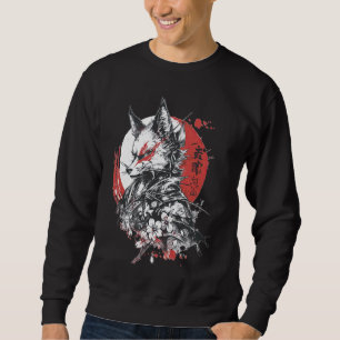 Warrior Fox Japanse esthetische streetwear Trui