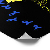 Warrior Fun Ontwerp Ataxia Bewustzijn. Poster (Hoek)