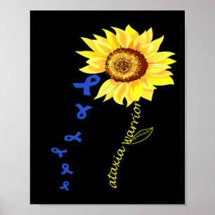 Warrior Fun Ontwerp Ataxia Bewustzijn. Poster