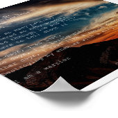 "Warrior" gedicht door Angela M. Sekelsky Poster (Hoek)