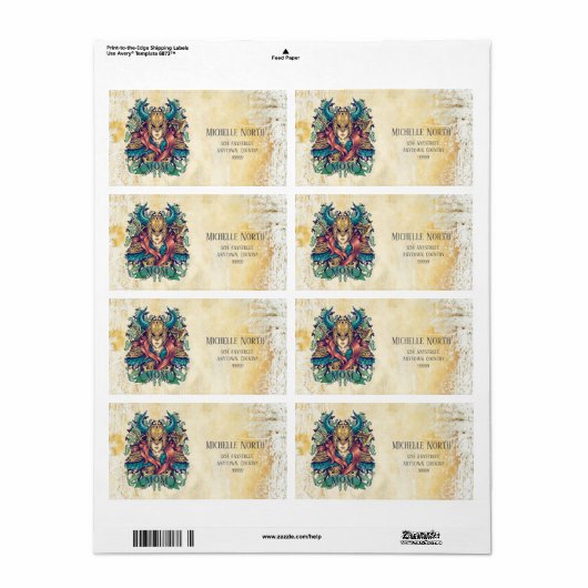 Warrior Goddess mama ID500 Etiket (Full Sheet)